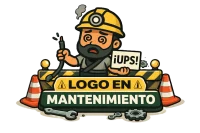 Logo en mantenimiento con estilo caricatura